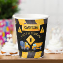 Search for construction paper cups Boys birthday