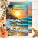 Search for sunset cocktail party invitations Tropical