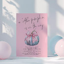 Search for pink pumpkin baby shower invitations Boho