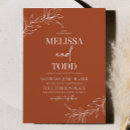 Search for fall leaves wedding invitations Boho bohemian