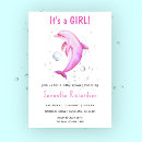 Search for dolphin invitations Pink