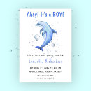 Search for dolphin baby shower invitations Blue