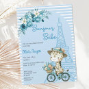 Search for giraffe baby shower invitations Blue