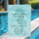 Search for seahorse birthday invitations Blue