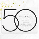 Search for classy 50th birthday invitations Modern
