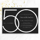 Search for chic 50th birthday invitations Classy