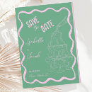 Search for green save the dates Hand drawn