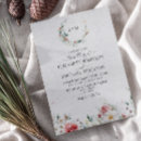Search for winter floral wedding invitations Red