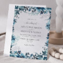 Search for elegant watercolor wedding invitations Blue