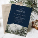 Search for snow wedding invitations Pine trees