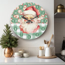 Search for vintage santa claus clocks Festive