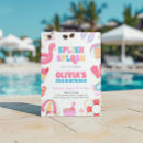Search for tropical birthday invitations Summer pool party
