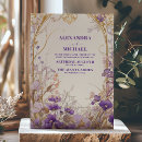 Search for lavender and gold wedding invitations Elegant