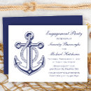 Search for anchor engagement party invitations Navy blue