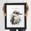 Search for kingfisher painting posters Kookaburra