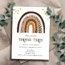 Search for rainbow birthday invitations Boho