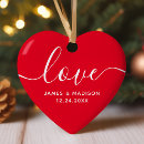Search for heart shaped photo christmas tree decorations Couples