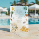 Search for beach bikini invitations Palm tree