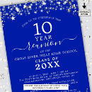 Search for blue class reunion invitations Modern