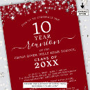Search for red class reunion invitations Modern