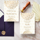 Search for mandala wedding invitations Gold
