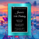 Search for turquoise and silver invitations Glam