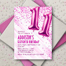 Search for 11th birthday invitations For her
