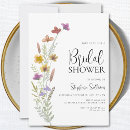 Search for wildflowers bridal shower invitations Botanical