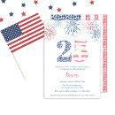 Search for patriotic birthday invitations Fireworks