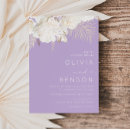 Search for purple and ivory wedding invitations Floral