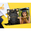 Search for law school graduation invitations Black and gold