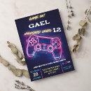 Search for video game party invitations Gaming