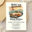 Search for retirement for men invitations Vintage