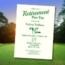 Search for golf par tee invitations Green and white