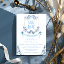 Search for vintage baby boy shower invitations Blue bow