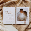 Search for modern photo wedding invitations Minimalist