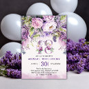 Search for pink flowers 18th birthday invitations Watercolor