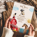 Search for barnyard farm baby shower invitations Cute