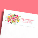 Search for wild flowers return address labels Greenery