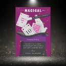Search for magic show birthday invitations Party