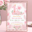 Search for swan 1st birthday invitations Floral