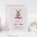 Search for bunny bridal shower invitations Watercolor
