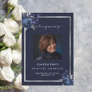 Search for navy blue funeral invitations In loving memory