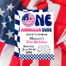 Search for patriotic 1st birthday invitations Boy