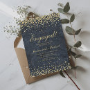 Search for navy and gold engagement party invitations Calligraphy