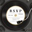 Search for gold record invitations Vintage