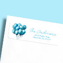 Search for balloon return address labels Elegant