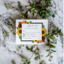 Search for sunflower wedding rsvp cards Yellow