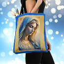 Search for blessed virgin mary tote bags Christian
