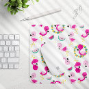 Search for pink flamingo mousepads Tropical birds